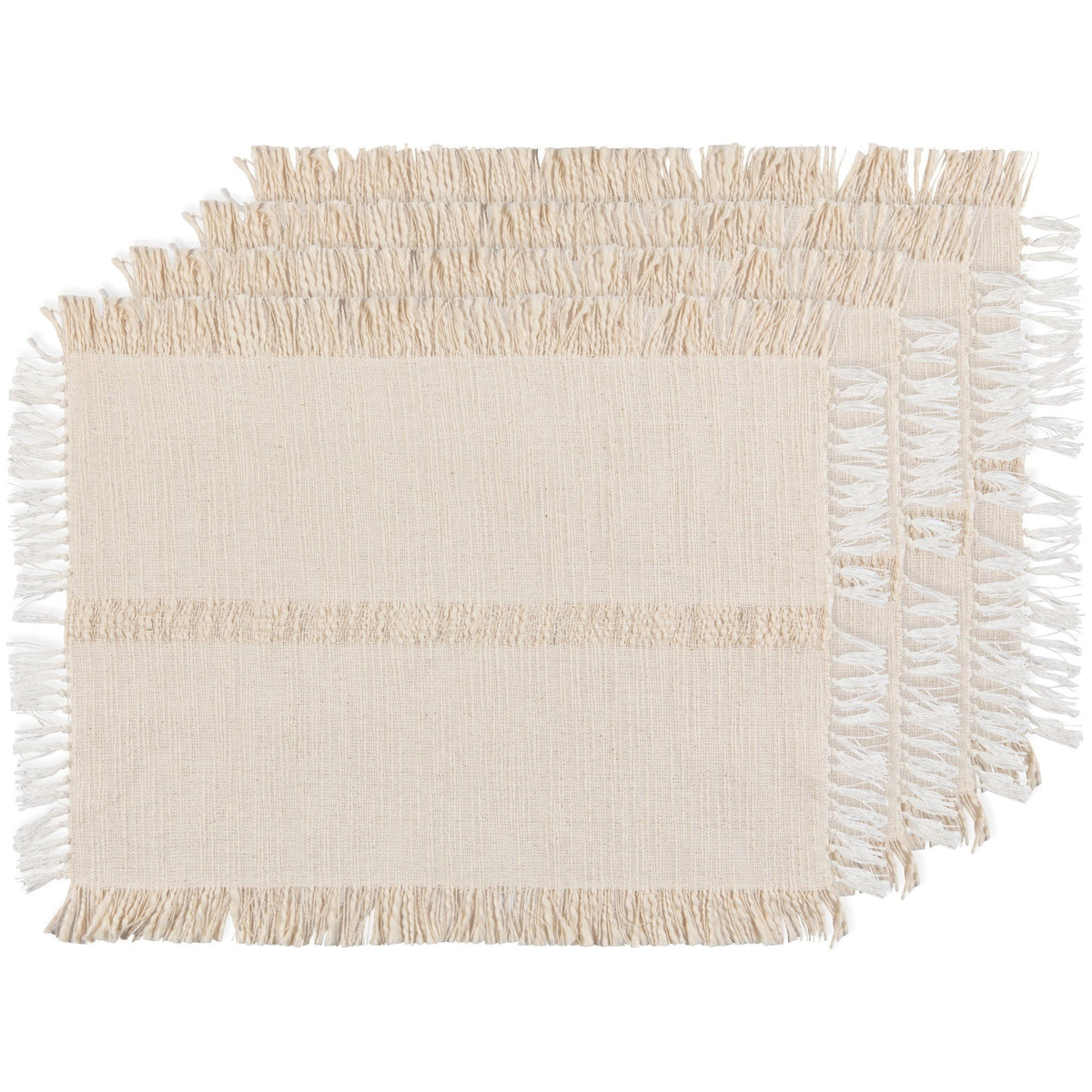 Danica Placemat Ivory 13" x 19" Set Of 4