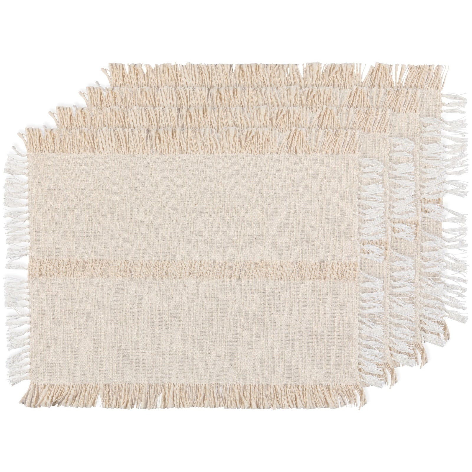 Danica Placemat Ivory 13" x 19" Set Of 4