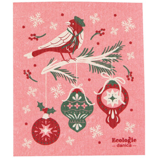 Now Designs Christmas Swedish Dish Cloth Season's Tweetings
