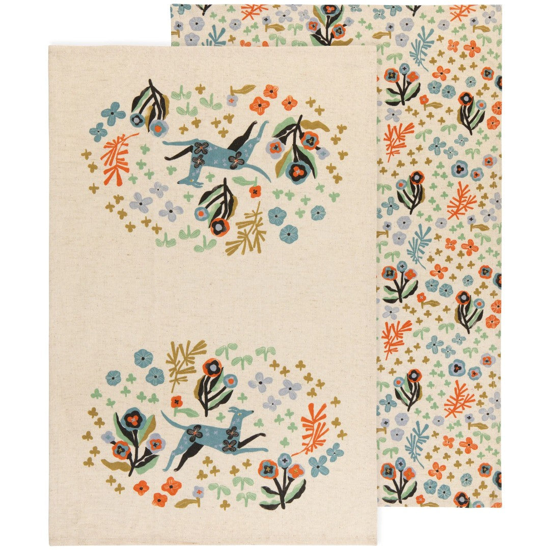 Now Designs Tea Towel Set Of 2 - Dogwood