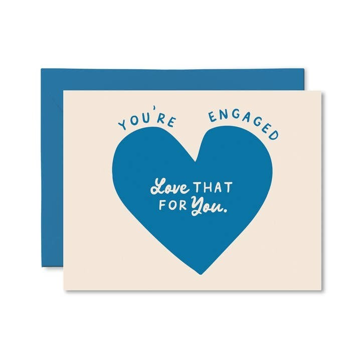 Pretty By Her Wedding Card - You're Engaged