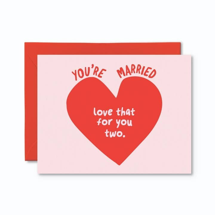 Pretty By Her Wedding Card - You're Married