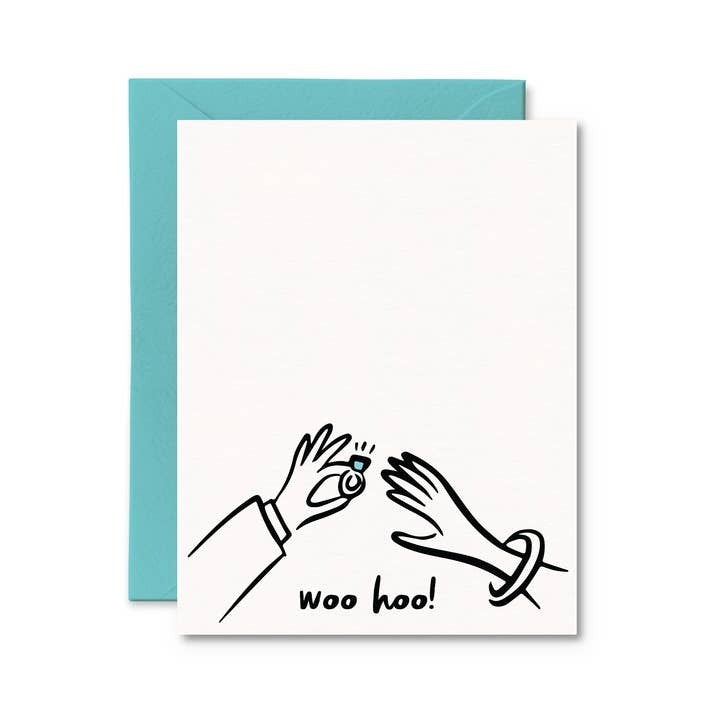 Pretty By Her Wedding Card - Woo Hoo!