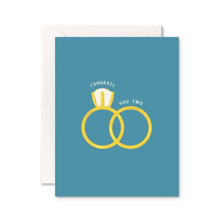 Pretty By Her Wedding Card - Congrats You Two