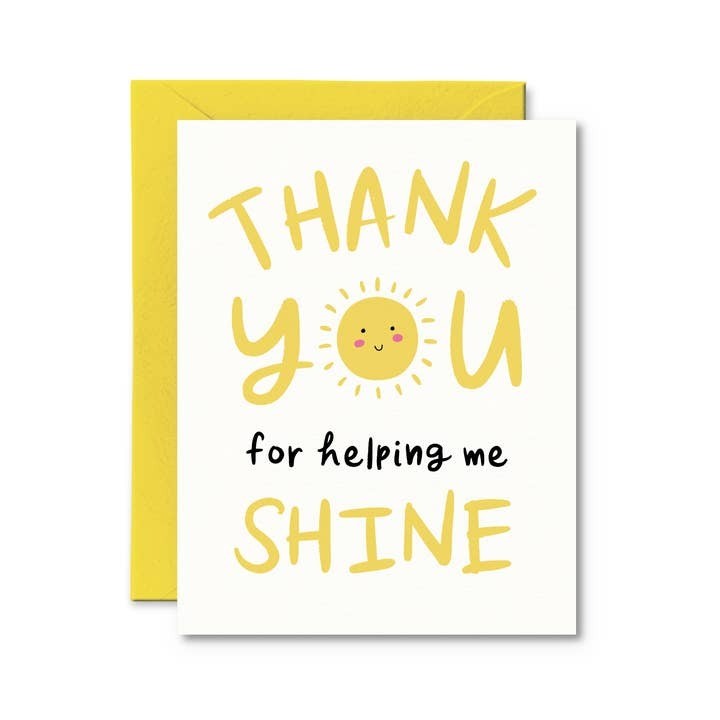 Pretty By Her Thank You Card - Shine