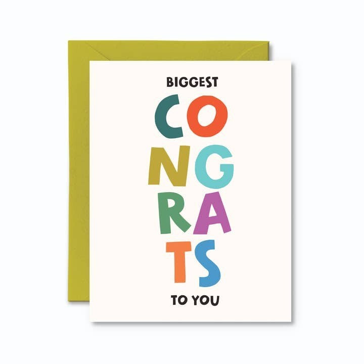 Pretty By Her Congrats Card - Biggest Congrats