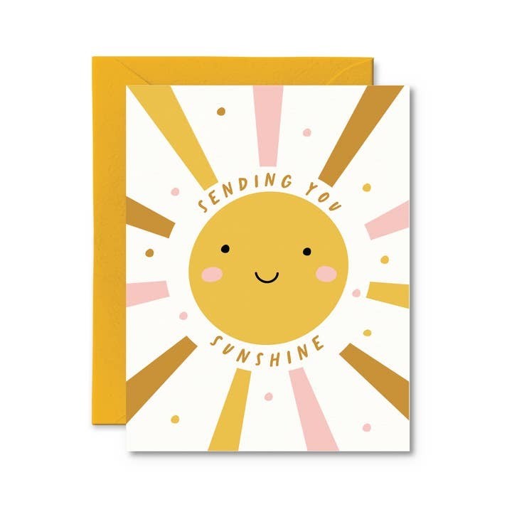 Pretty By Her Get Well Card - Sending You Sunshine