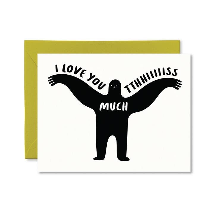 Pretty By Her Love You Card - Love You This Much