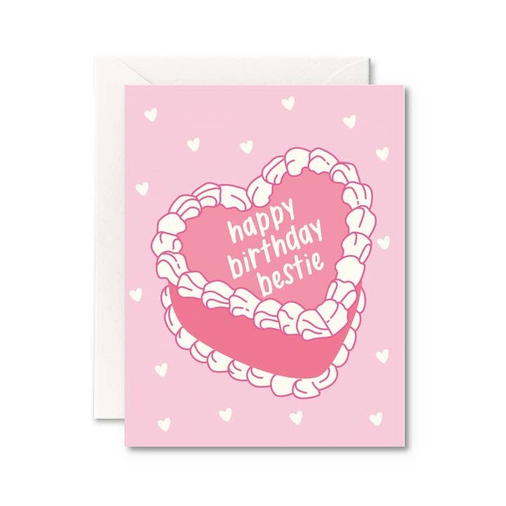 Pretty By Her Birthday Card - Bestie