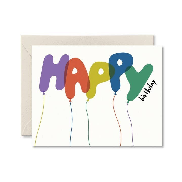 Pretty By Her Birthday Card - Balloons