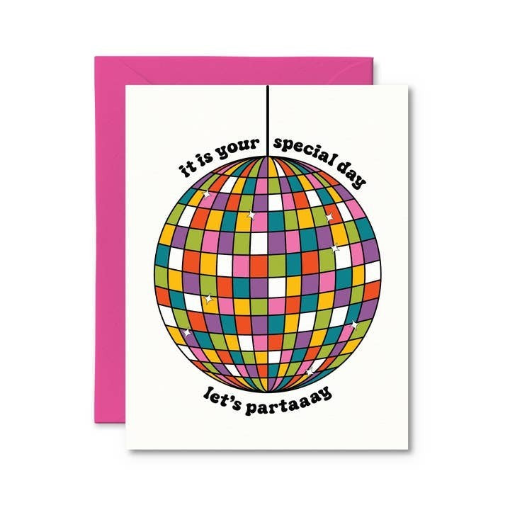 Pretty By Her Birthday Card - Let's Party