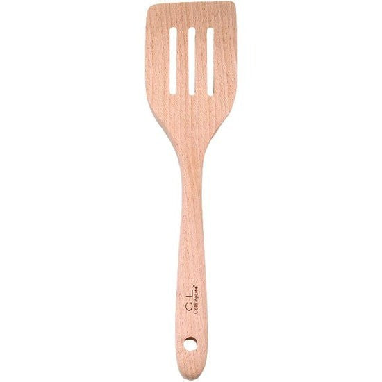 Catering Line Wood Slotted Spatula 12" - iQ living