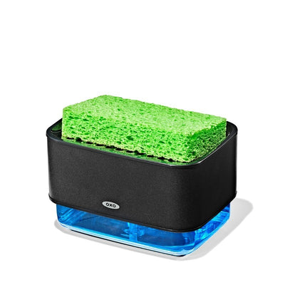 OXO Good Grips Black Soap Dispensing Sponge Holder