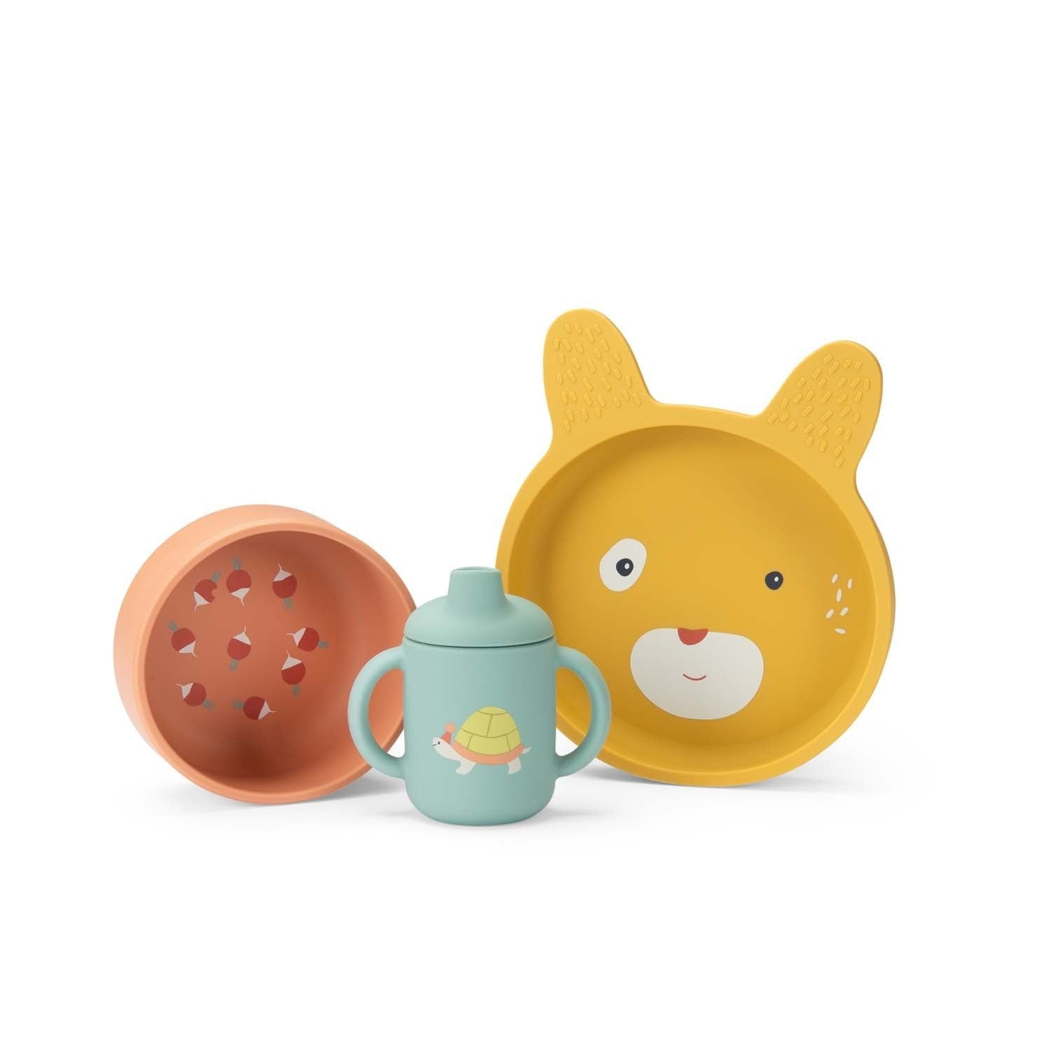 Moulin Roty Baby Dish Set - Trois Petits Lapins