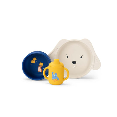 Moulin Roty Baby Dish Set - Puce & Pilou