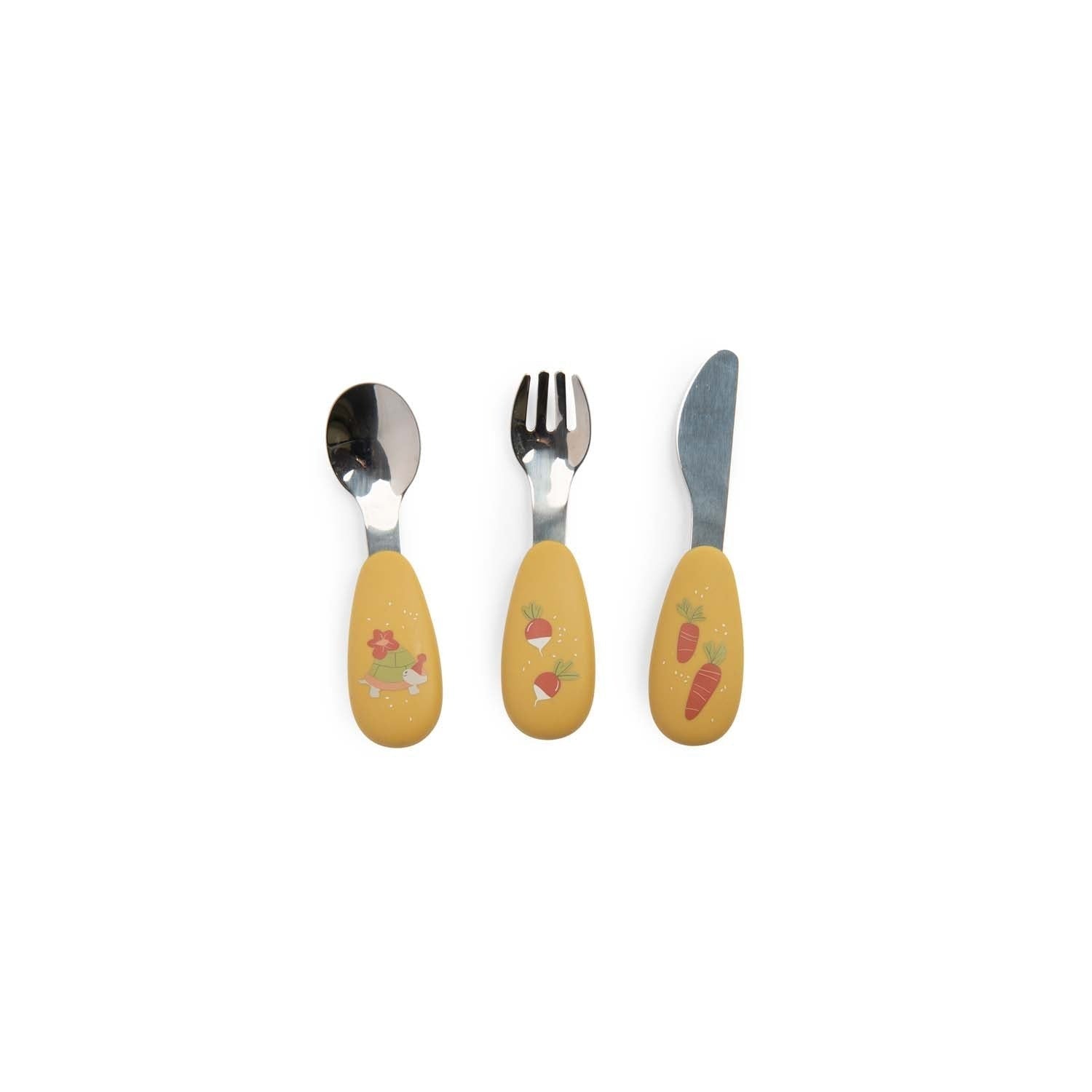 Moulin Roty Toddler Cutlery Set - Trois Petits Lapins