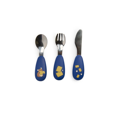Moulin Roty Toddler Cutlery Set - Puce & Pilou