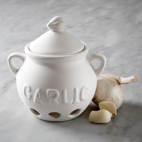 Fox Run White Terracotta Garlic Keeper