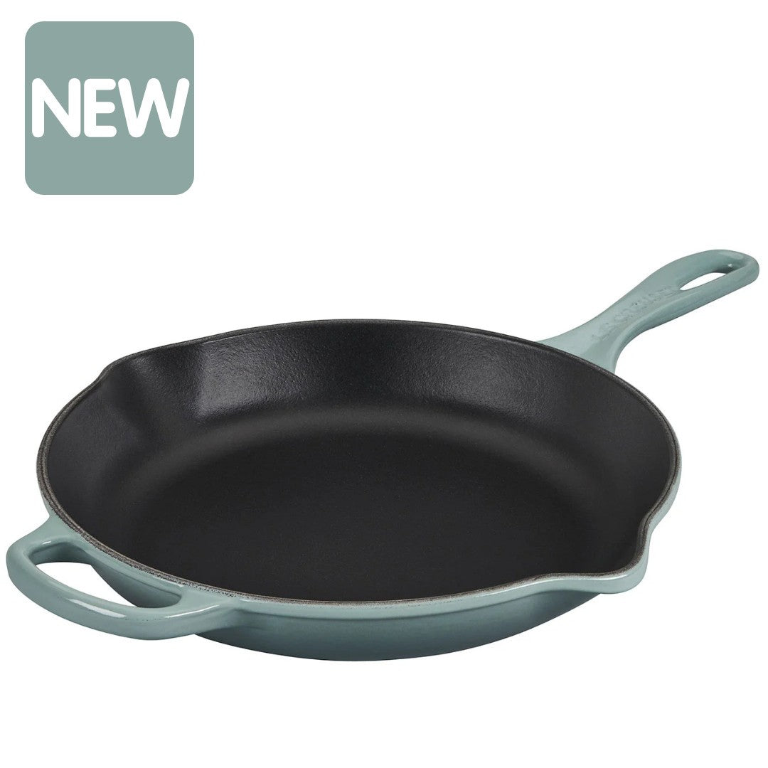 Le Creuset Sea Salt Enameled Cast Iron Round Skillet 10"