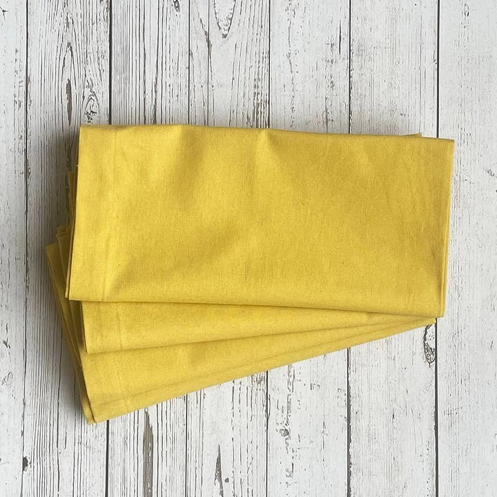 Mahogany Napkin Set Of 4 Sunny Yellow