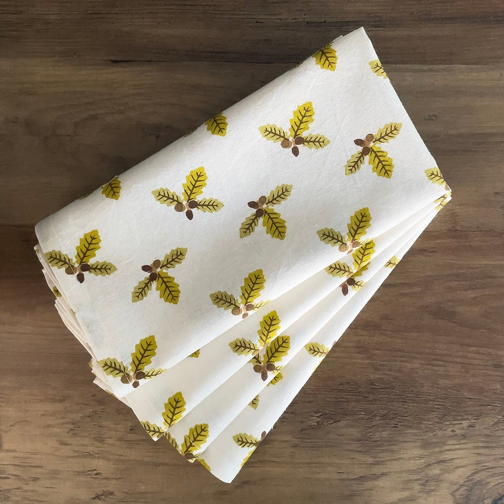 Mahogany Napkin Set Of 4 Oak Leaf