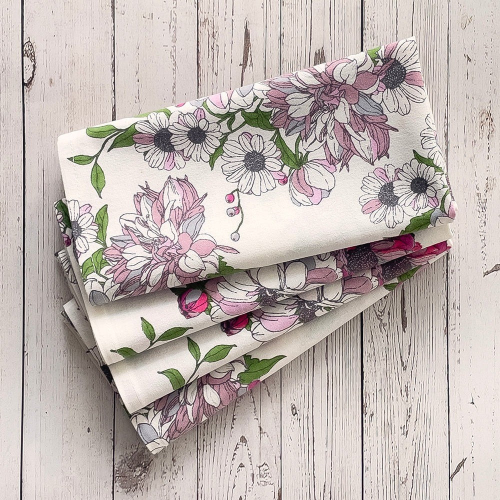 Mahogany Napkin Set Of 4 Colette Ivory