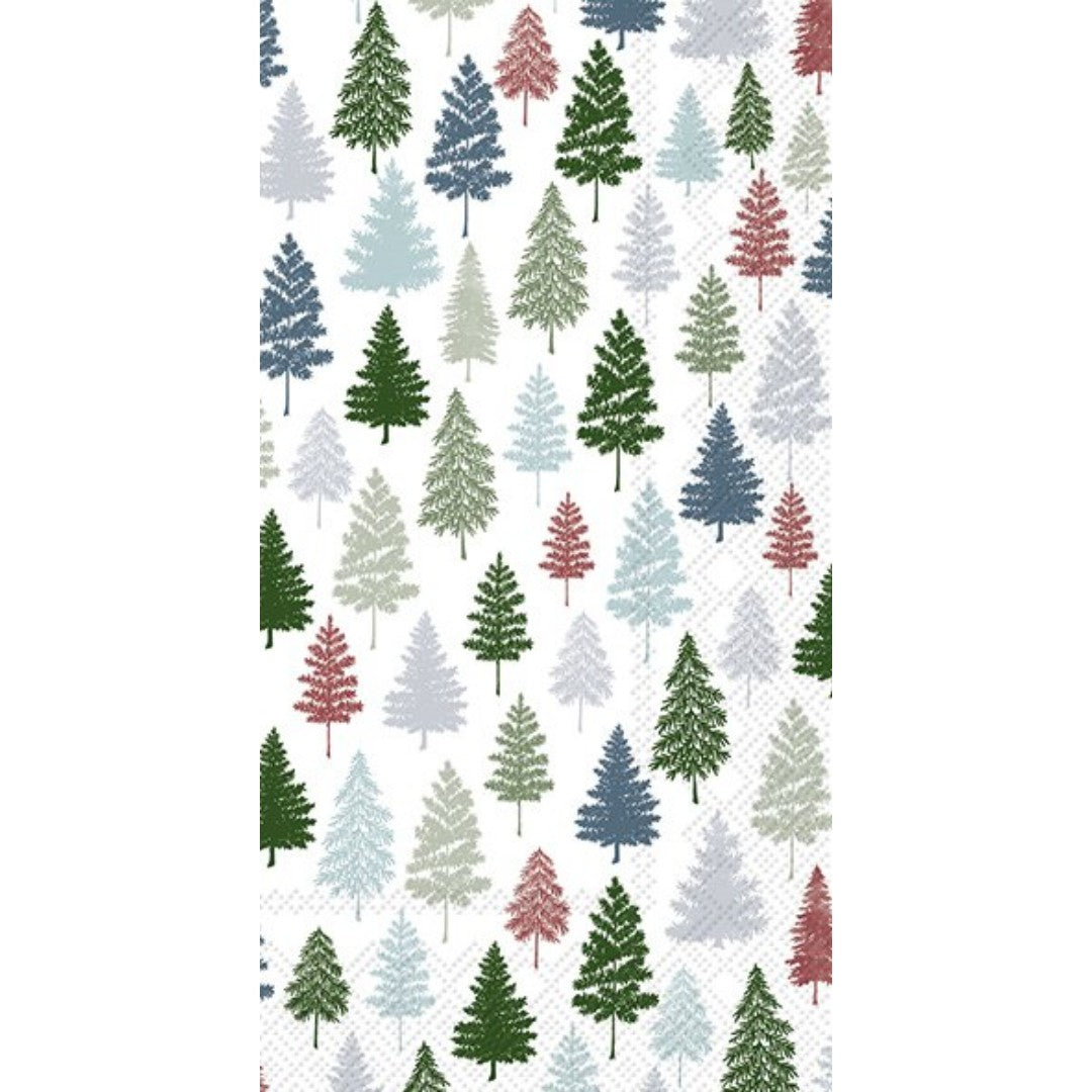IHR Christmas Buffet Napkin 16 Pack Nordic Forest Blue Green