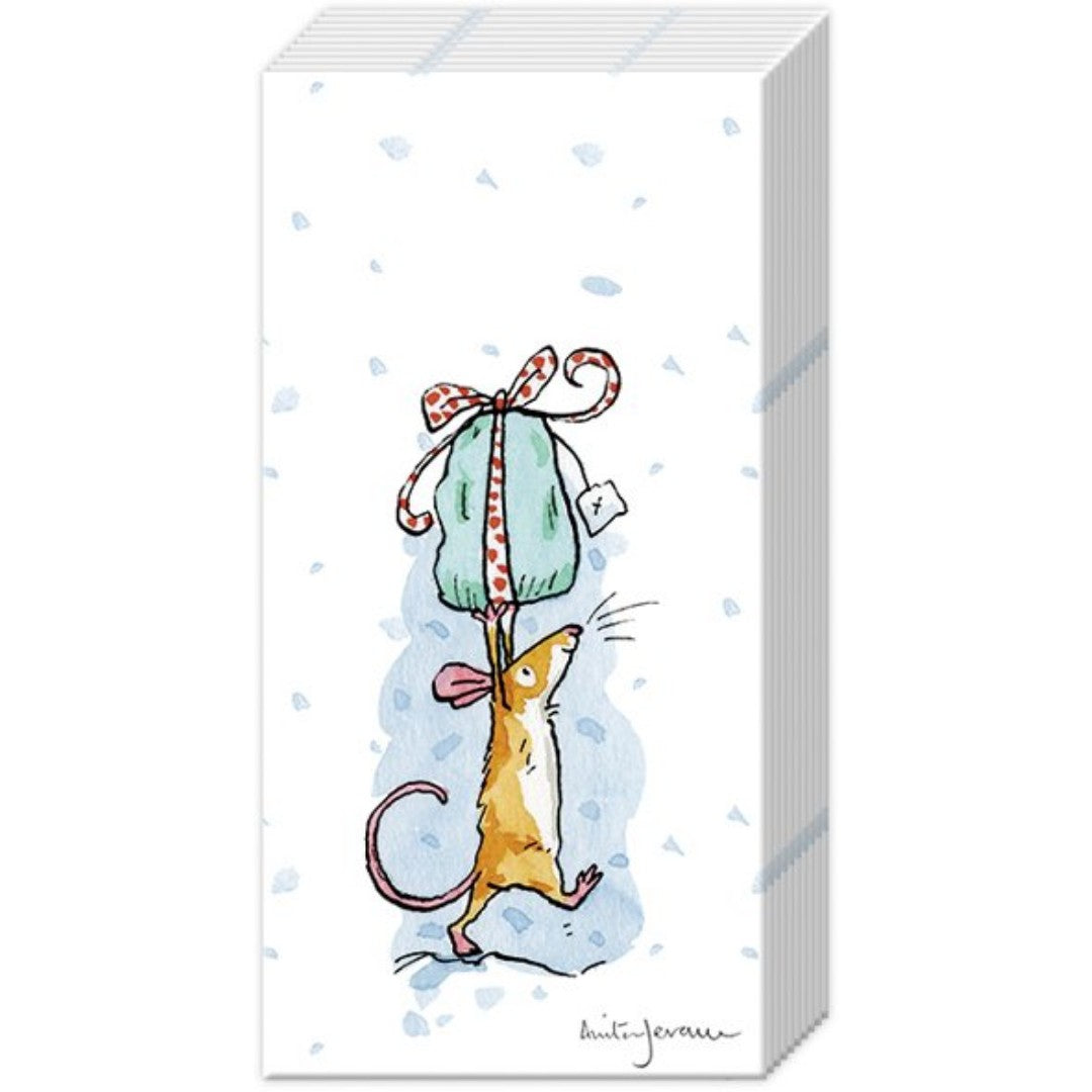 IHR Christmas Pocket Tissue 10 Pack Icy X-Mas