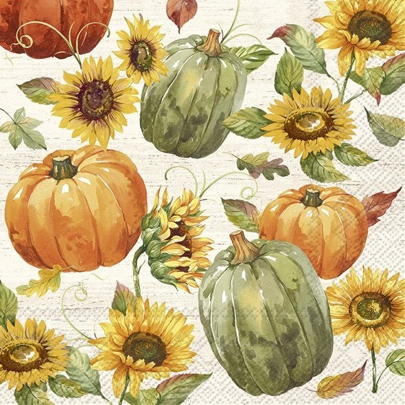 IHR Fall Luncheon Napkin 20 Pack Harvest Glory