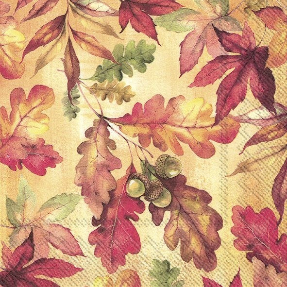 IHR Fall Luncheon Napkin 20 Pack Bright Autumn