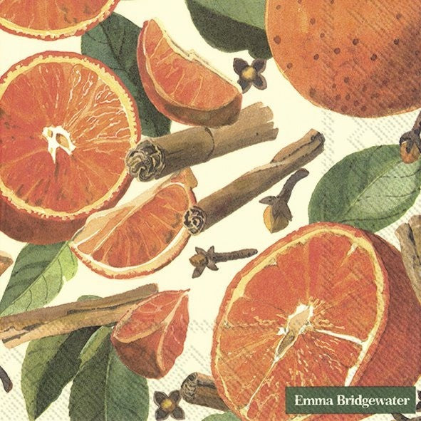 IHR Fall Luncheon Napkin 20 Pack Spiced Oranges