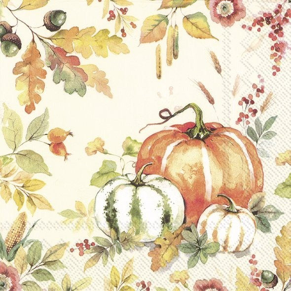 IHR Fall Luncheon Napkin 20 Pack Pumpkin Love