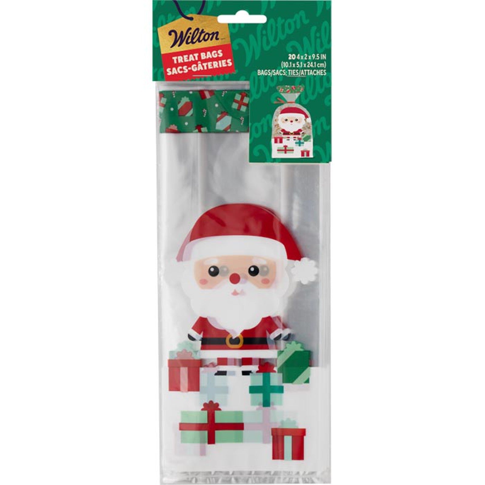 Wilton Christmas Santa Treat Bag Pack Of 20