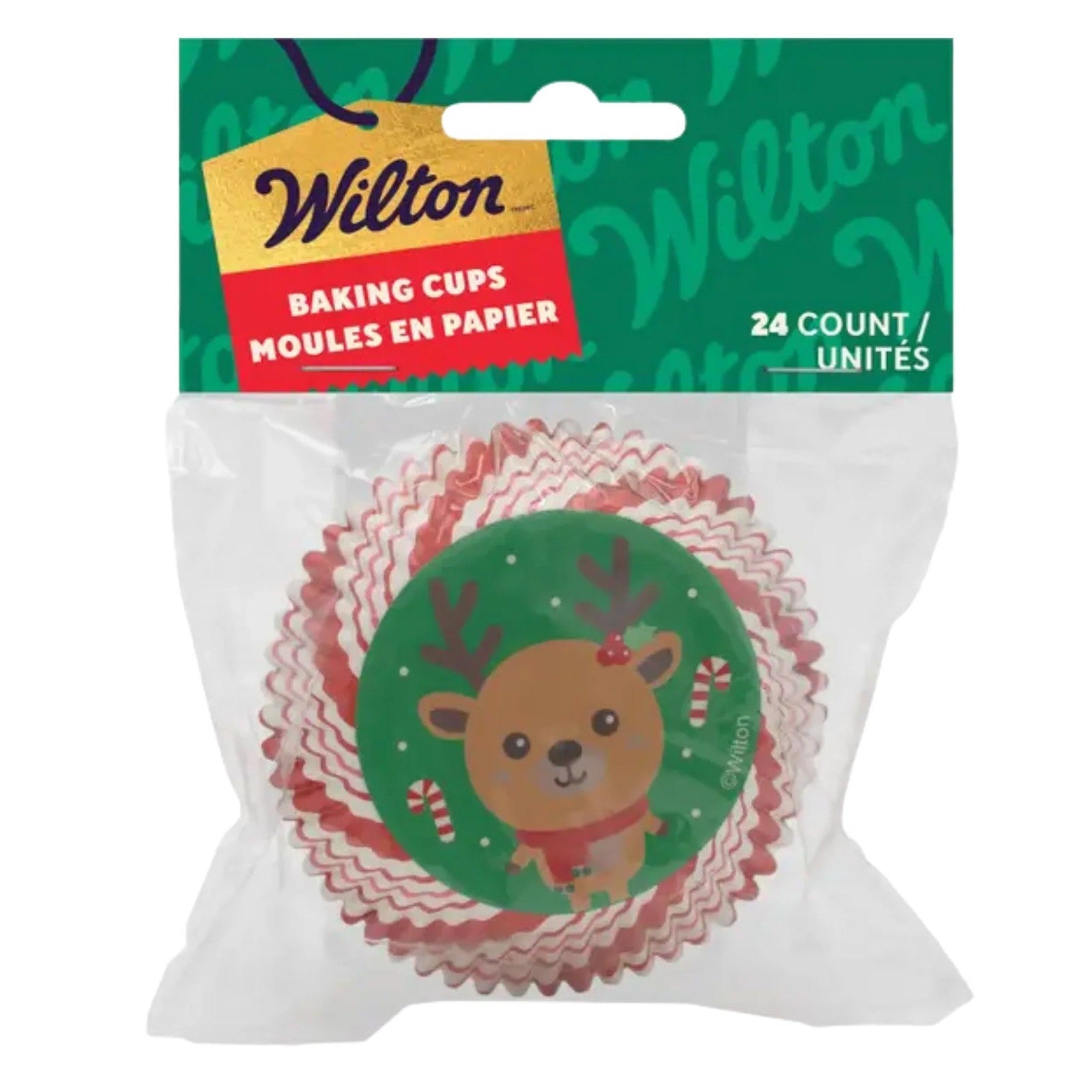 Wilton Christmas Baking Cups 24 Count - Reindeer