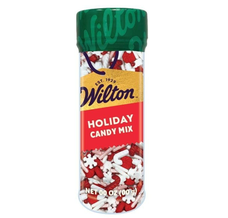 Wilton Christmas Candy Cane Sprinkle Mix