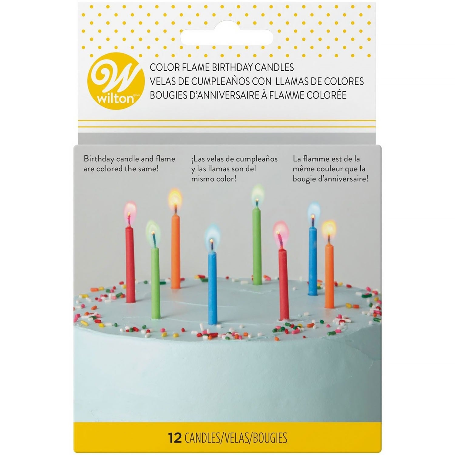 Wilton Birthday Candles 12 Pack - Colour Flame