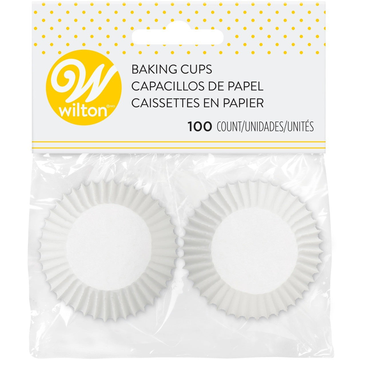 Wilton Mini Baking Cups 100 Count - Plain White