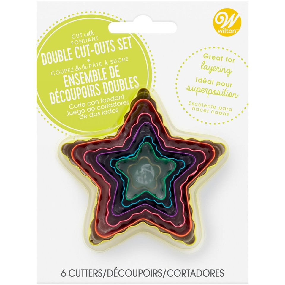 Wilton Double-Sided Star Cookie Cutter Set Of 6
