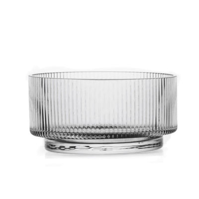 Brilliant Ribbed Clear Dip Bowl 4" Set Of 4