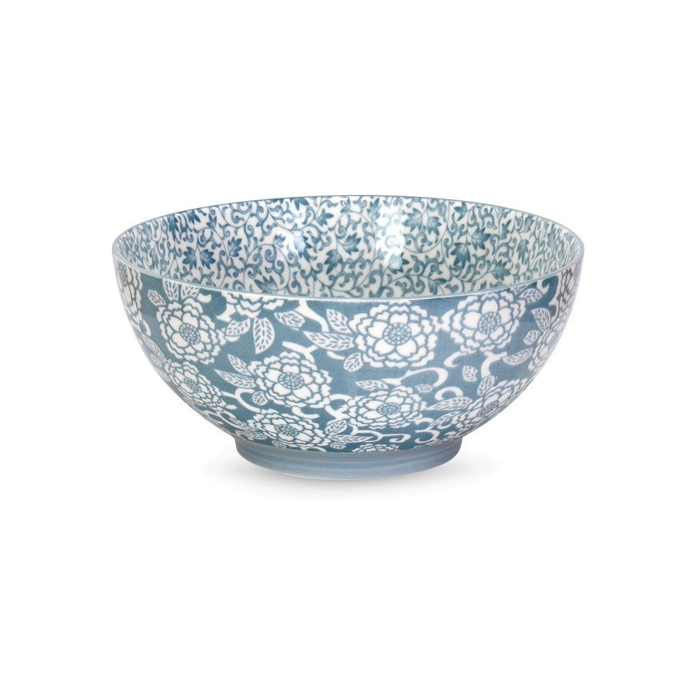 Brilliant Denim Daisy Bowl
