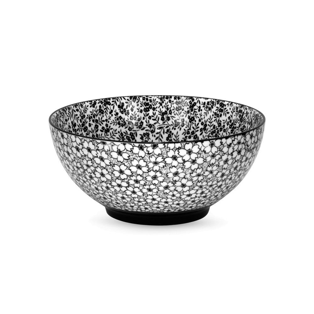 Brilliant Black Daisy Bowl