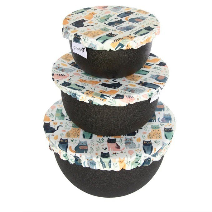 Colibri Bowl Cover Set Of 3 - Cats