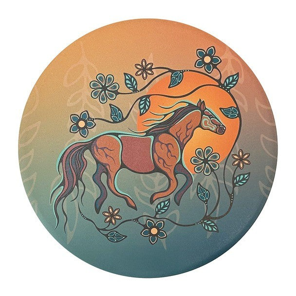 Native Northwest Ceramic Trivet Horse