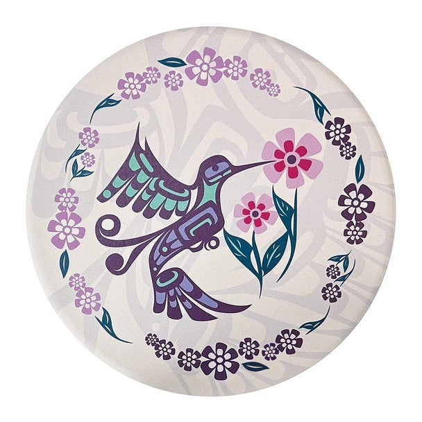 Native Northwest Ceramic Trivet Hummingbird