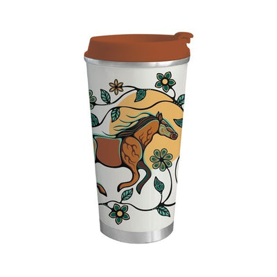 Native Northwest Travel Mug 18oz - Horse
