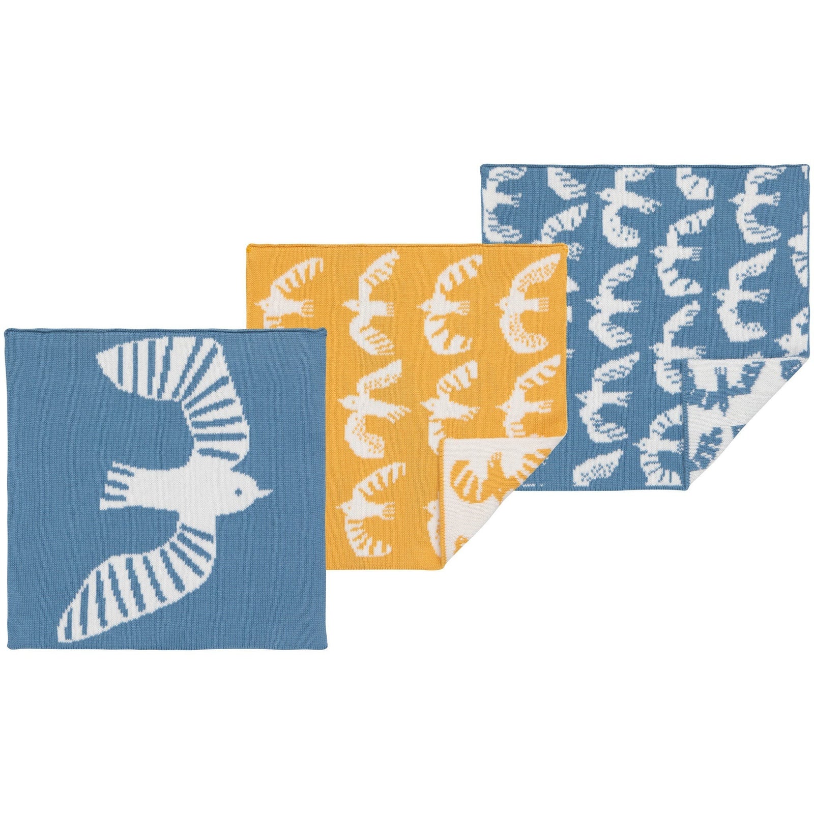 Danica Knit Dishcloth Birdie Set Of 3