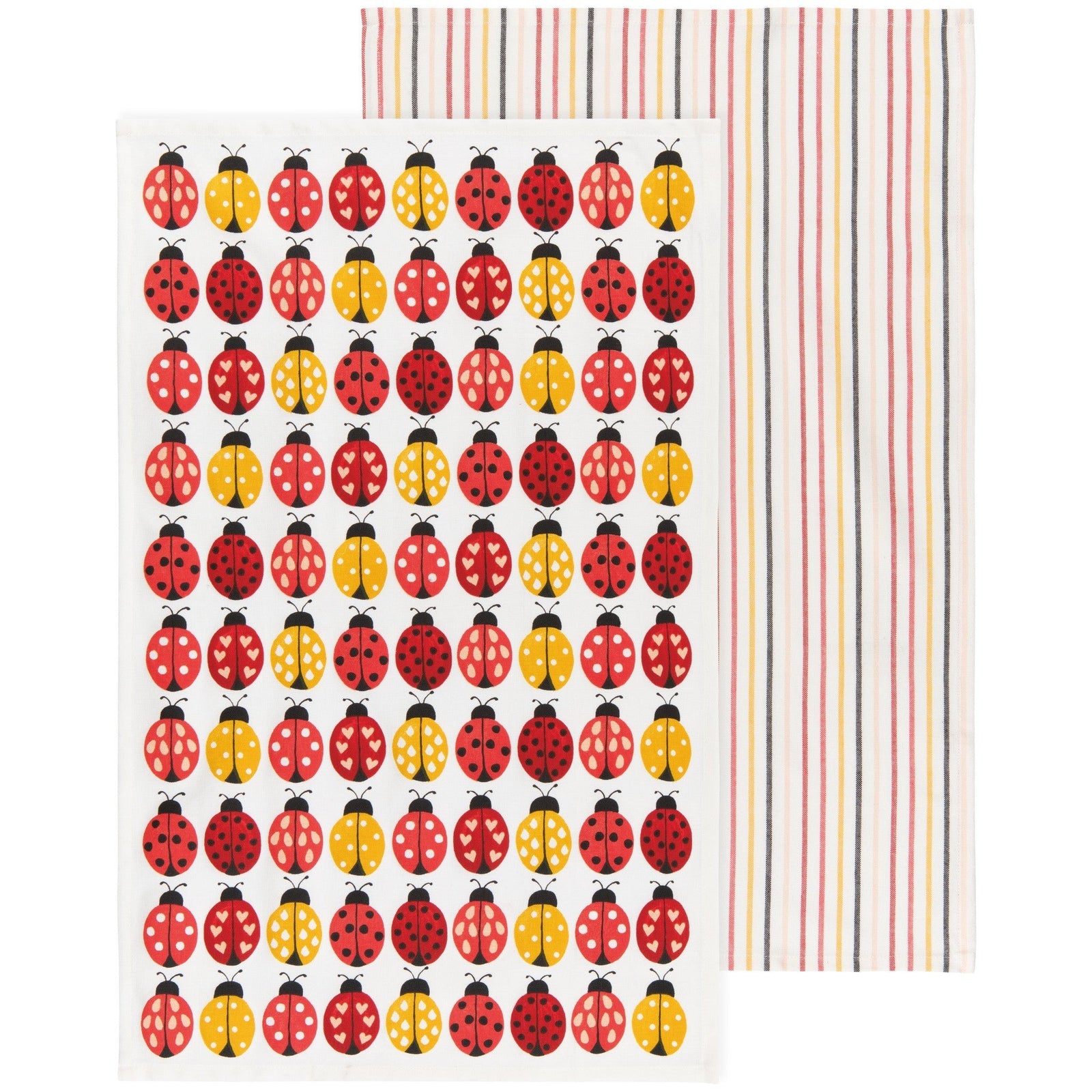 Danica Ladybugs Tea Towel Set Of 2