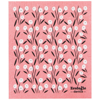 Now Designs Swedish Dish Cloth Bouquet Pink