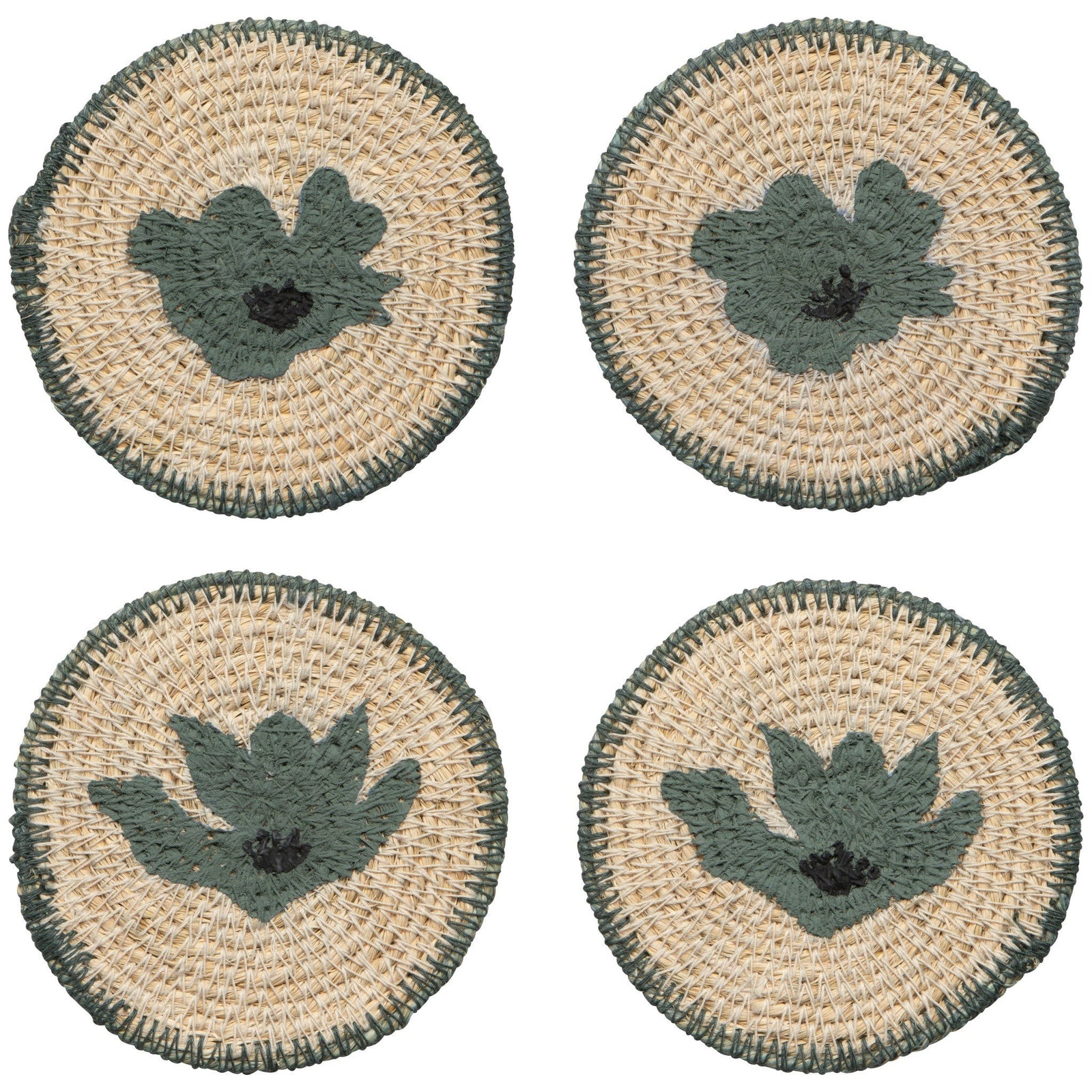 Danica Aria Seagrass Coaster Set Of 4