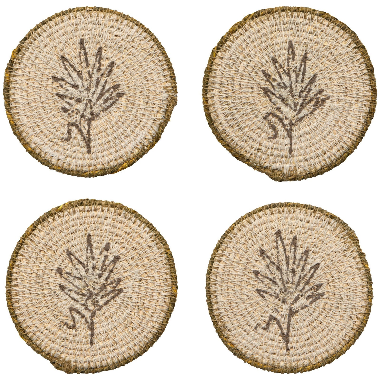 Danica Sylvan Seagrass Coaster Set Of 4